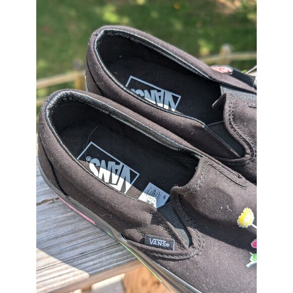 Vans Platform Slip Ons Black Glow In The Dark NWT Women's 9.5 - Picture 3 of 8